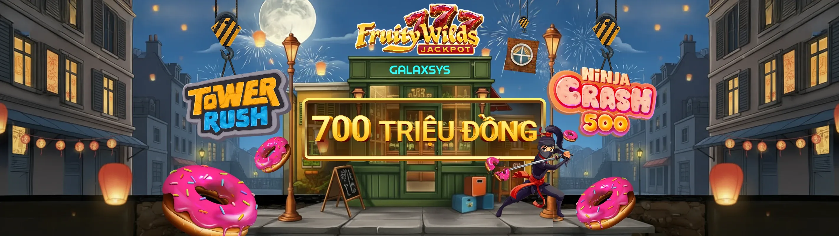 Hình ảnh chính trang chủ 3wins với hướng dẫn cho người mới và khuyến mãi chào mừng